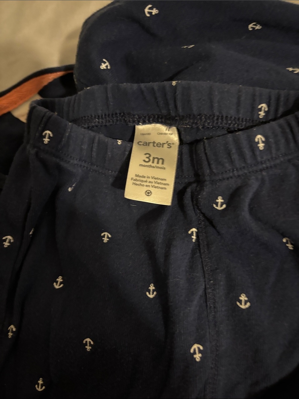 Carter's Navy and Cream Nautical 3-Piece One-Piece Set - Picture 7 of 7